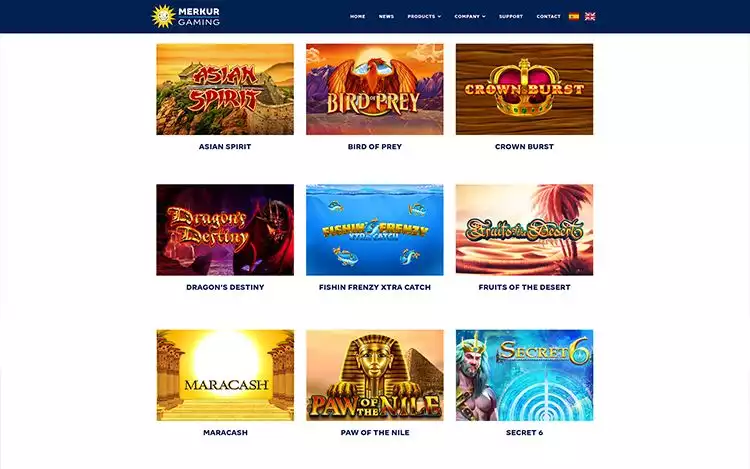 Merkur Gaming's slot portfolio