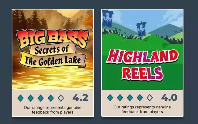 Prime Casino Rating for UK Nature spots-inspired slot games: Big Bass Secrets of the Golden Lake and Highland Reels
