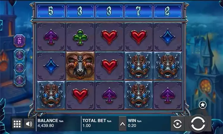 Nightfall slot game screen