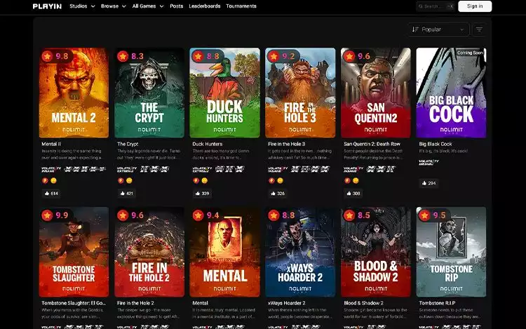 No Limit City's popular slots