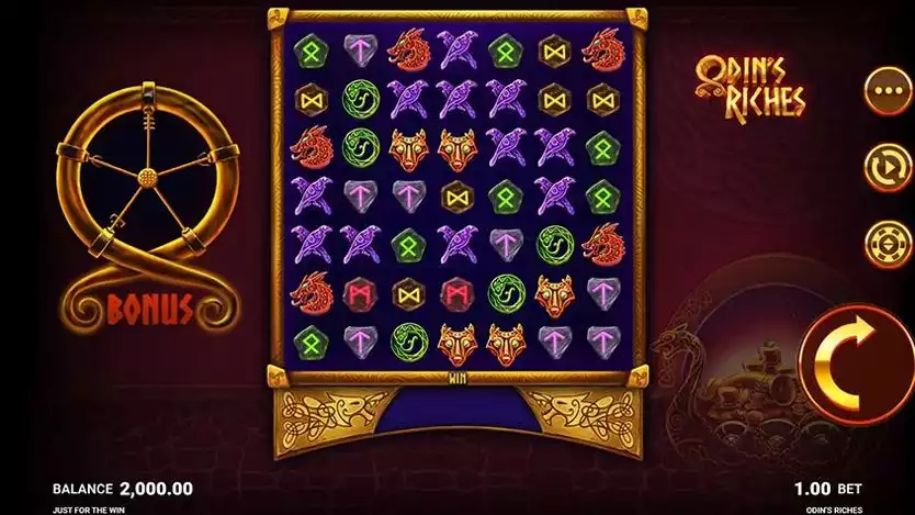 Odin's Riches slot game screen