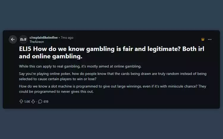online forum about online gambling fairness and legitimacy