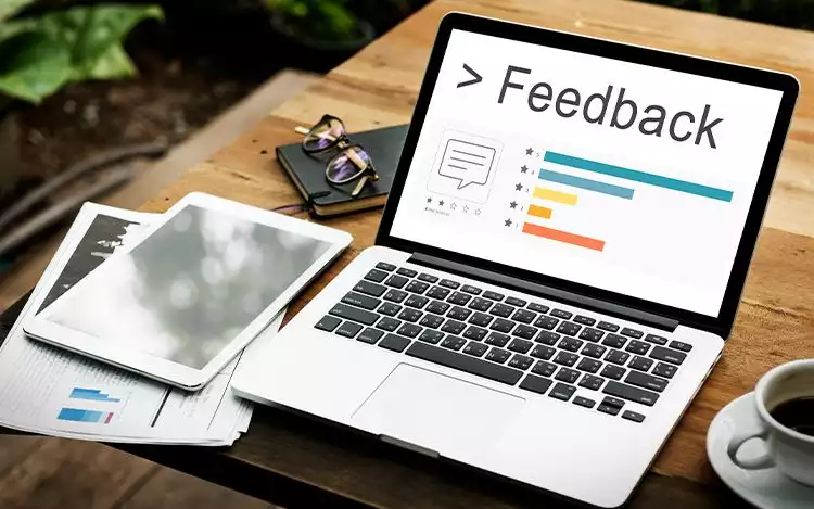 providing feedback online