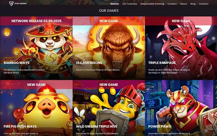 Push Gaming slot portfolio