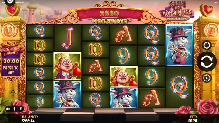 queen-of-wonderland-megaways-game-screen