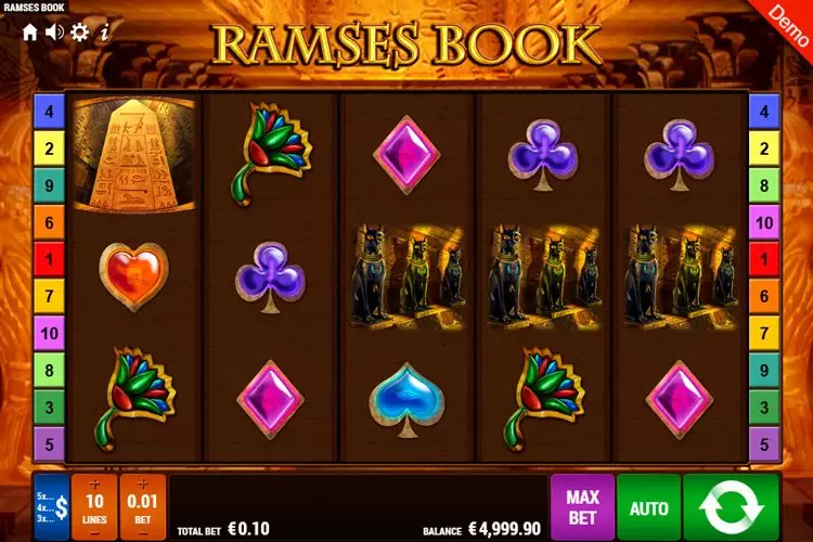 ramses-book-slot-game-screen