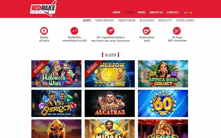 Red Rake Gaming slots portfolio