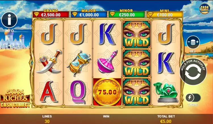 sahara-riches-cash-collect-game-screen