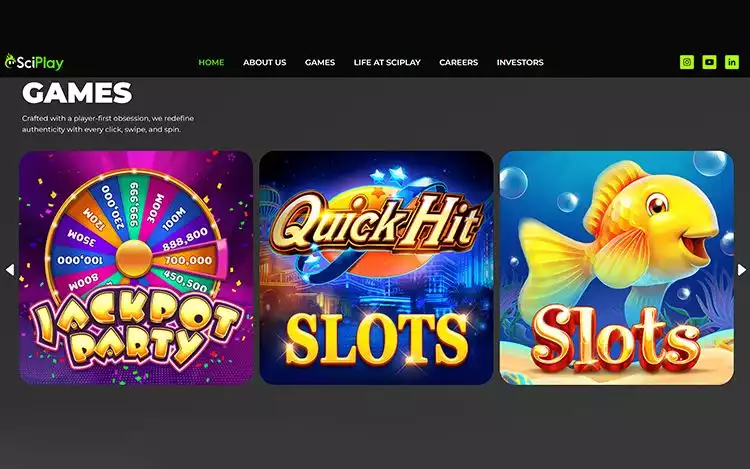 Light & Wonder social games division SciPlay portfolio