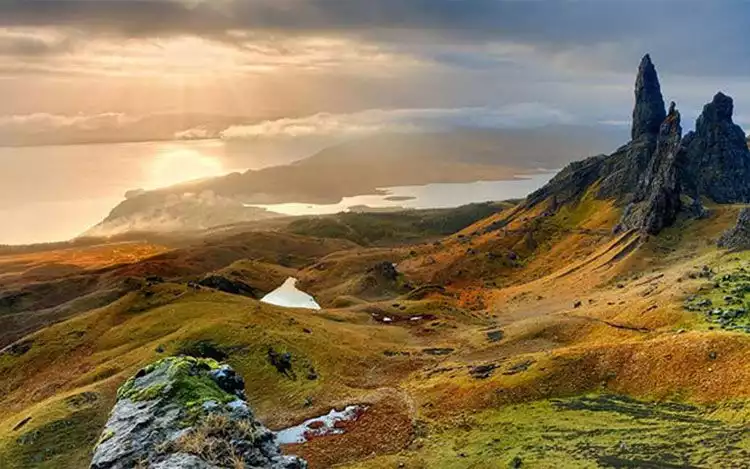 Scottish Highlands picturesque landscape