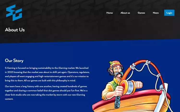 S Gaming About Us page