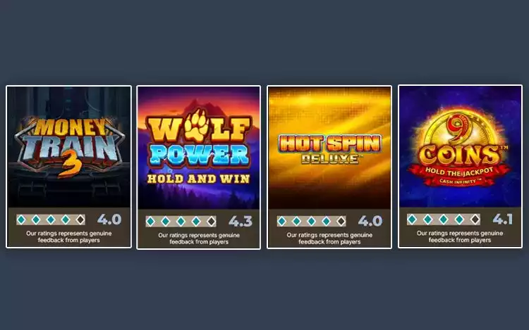 Prime Casino ratings for slots with hold and win feature