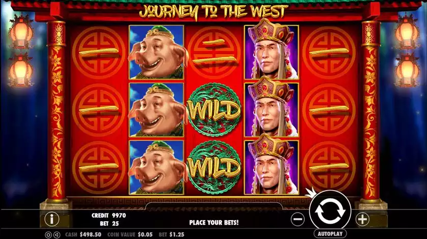 Pragmatic Play's movie-themed slot Journey to the West game screen