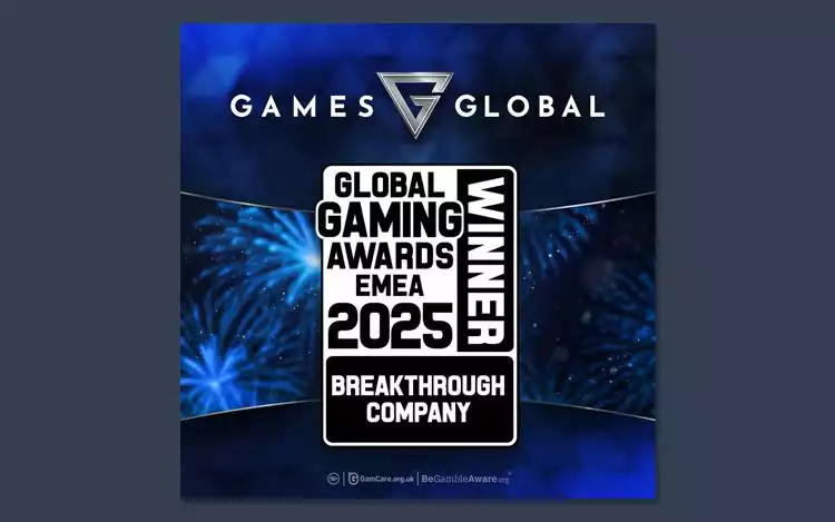 Games Global has been named Breakthrough Company of the Year at the Global Gaming Awards EMEA