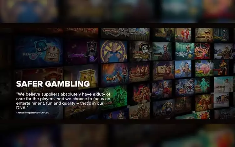 Play'N Go CEO quote on safer gamling: We believe suppliers absolutely have duty of care for the players, and we choose to focus on entertainment, fun and quality--that's in our DNA.
