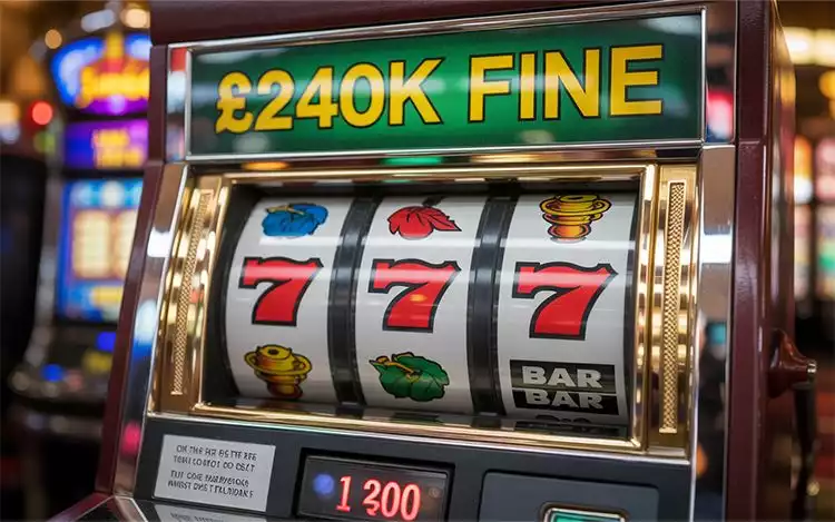 Slot UI showing regulatory enforcement notice.