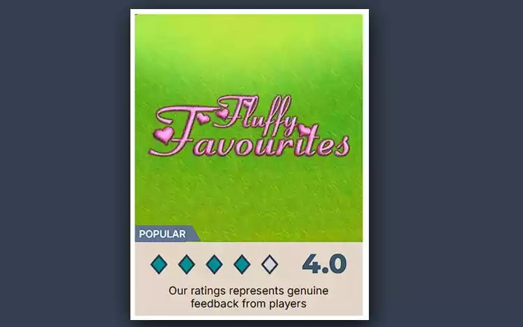 Prime Casino's Rating for Fluffy Favourites low volatility slots