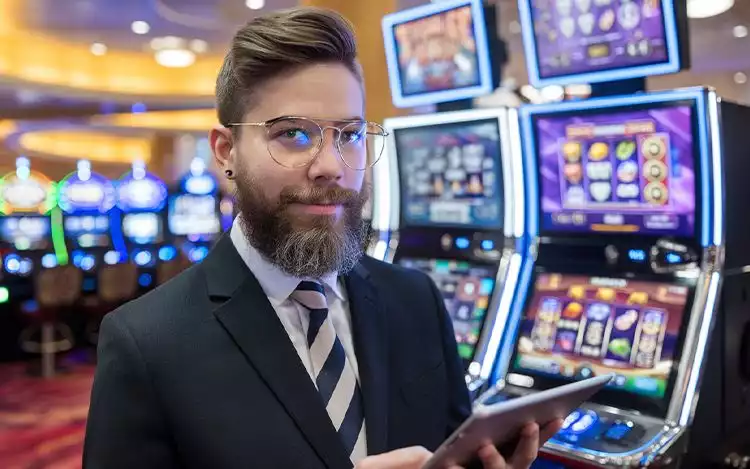 a person representing a slot casino pioneer focusing on innovation and player needs