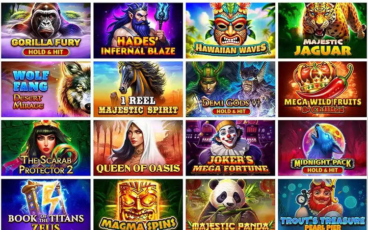 Spinomenal's slot catalogue