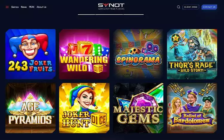 Synot Games portfolio