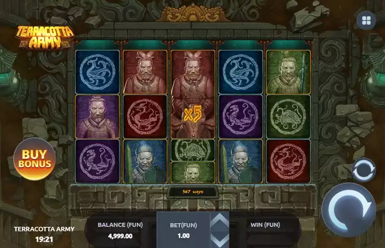 Terracotta Army slot by Blue Guru Games