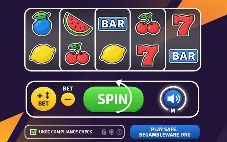 Accessible slot game interface with high contrast and keyboard controls symbolising inclusive RTS standards