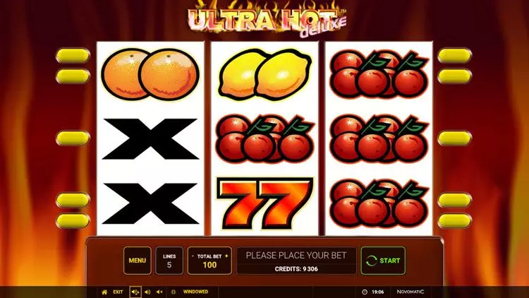 Ultra Hot Deluxe slot screen