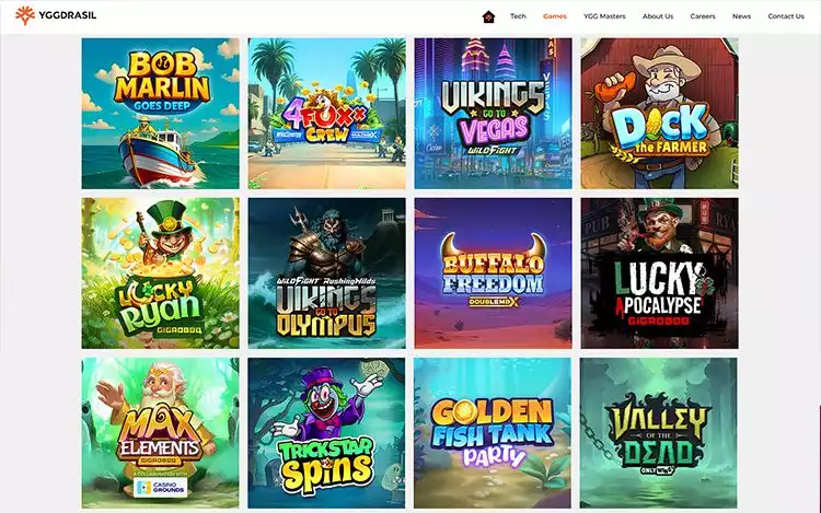 Yggdrasil Gaming portfolio