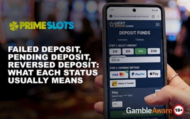 Failed Deposit, Pending Deposit, Reversed Deposit