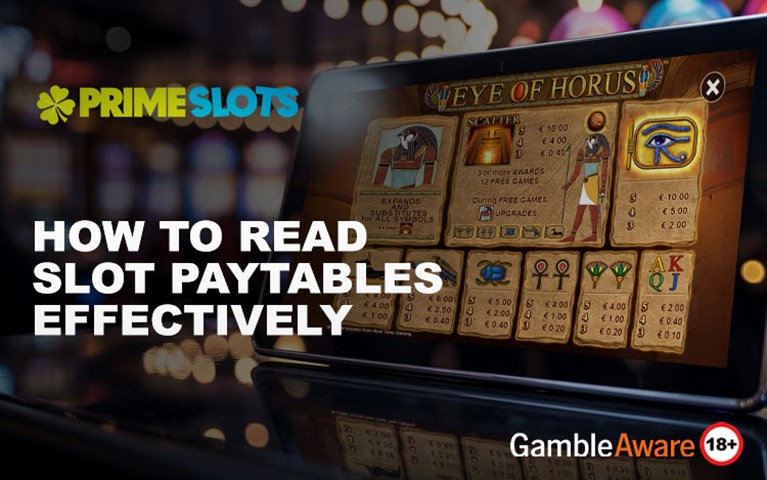 How to Read Slot Paytables Effectively