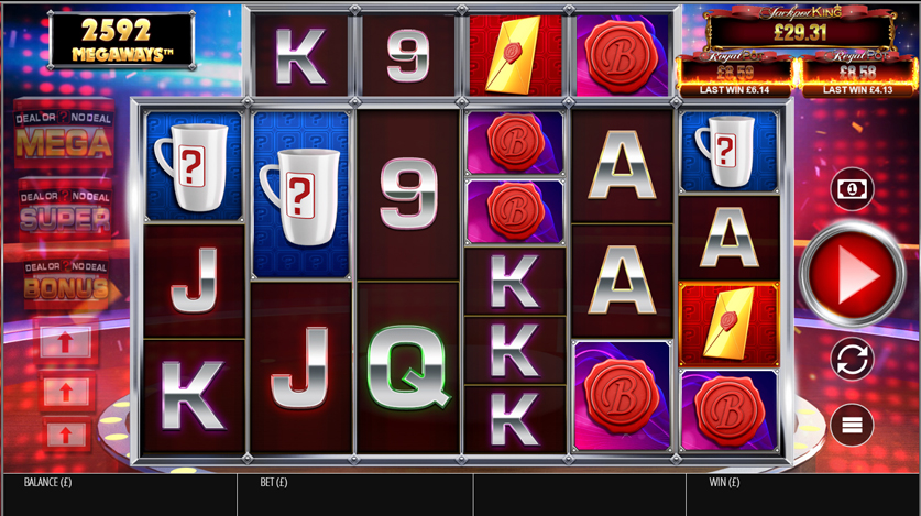Deal or No Deal Megaways Jackpot King Gameplay