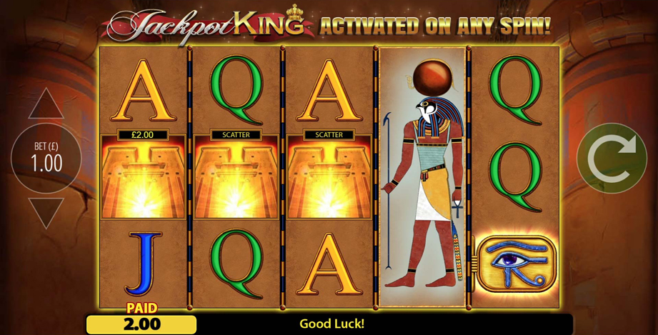 Eye of Horus Jackpot King Slot Gameplay