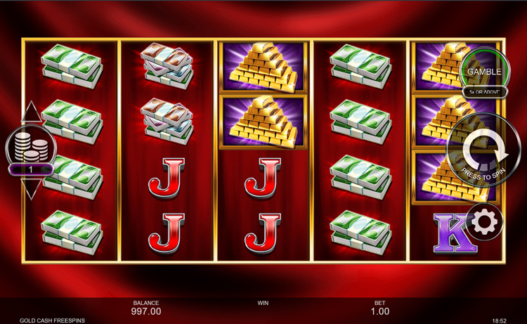 Gold Cash Free Spins Gameplay