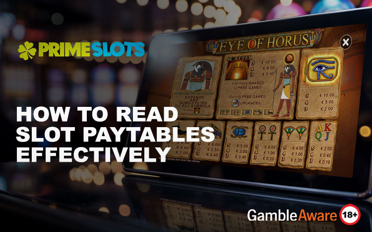 How to Read Slot Paytables Effectively