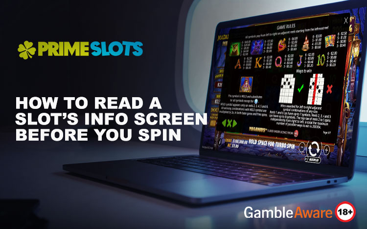 How to Read a Slot Info Screen Before You Spin