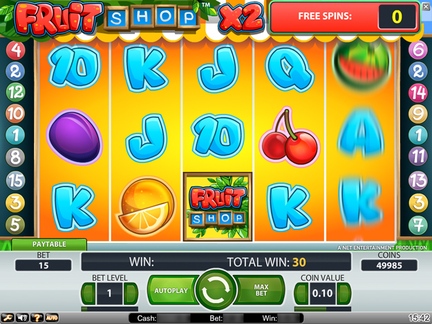 Fruit Shop Slot Gameplay