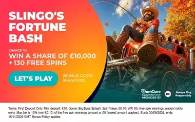 Slingo's Fortune Bash: £10,000 Autumn Prize Draw Promotion