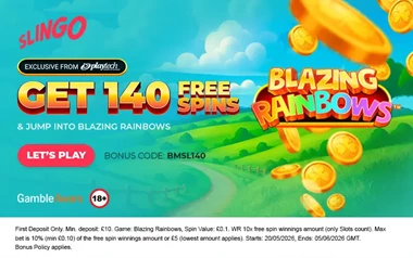 Blazing Rainbows Exclusive Promotion at Slingo UK