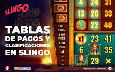 Tabla de Pagos y Clasificaciones en Slingo