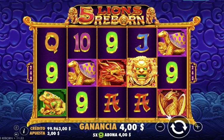 5 Lions Reborn Slot Online