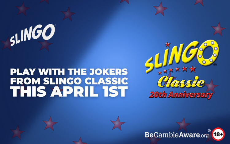 Play with the Jokers from Slingo Classic this April 1st