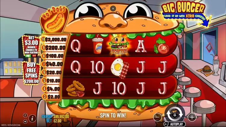 Big Burger Load it Up with Xtra Cheese gameplay
