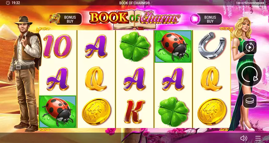 Book of Charms slot gameplay screenshot
