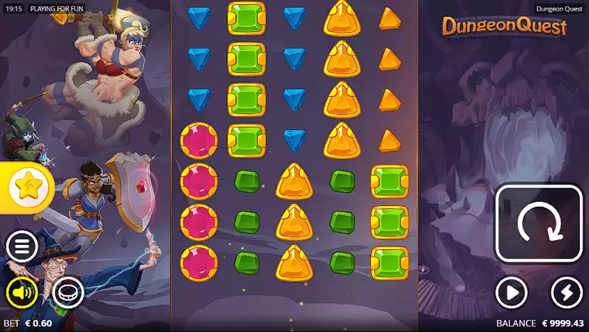 Dungeon Quest slot gameplay screenshot