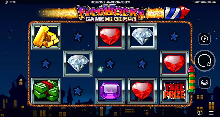 Fireworks Game Changer slot gameplay screenshot