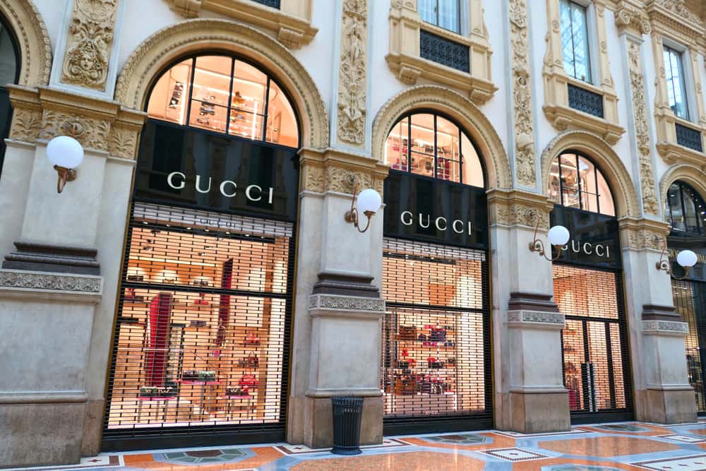 Street view of a Gucci store