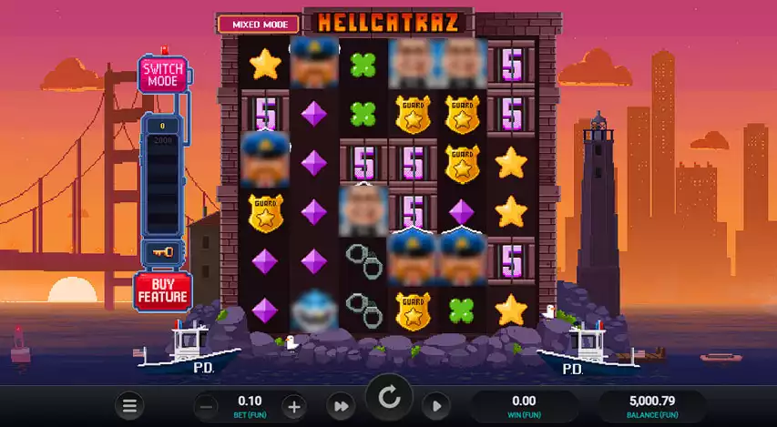 Hellcatraz slot gameplay screenshot