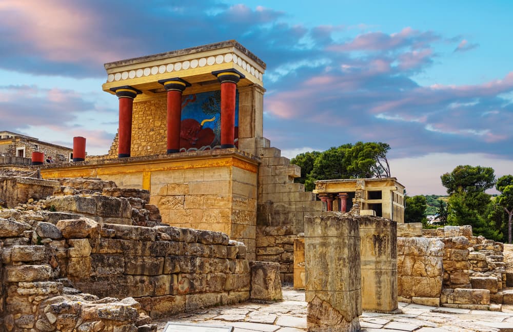 Knossos Palace in Crete, Greece