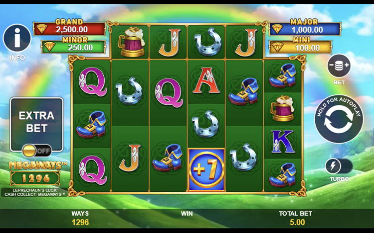 Leprechaun Luck Cash Collect Megaways Gameplay