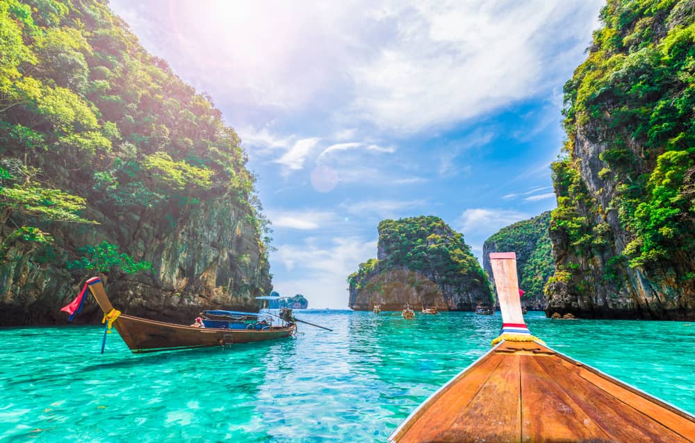 View of Loh Samah Bay, Phi Phi island, Thailand